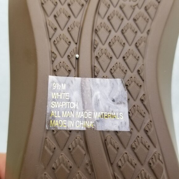 ✅Studio Works SW-PITCH White Strappy Slingback Sandals/Shoe Womens 9.5M STAINING - Picture 4 of 14